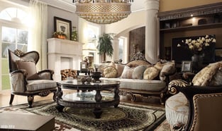 Living Room  Gold, Cherry, Sage Homey Design  image