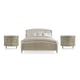 Champagne Shimmer Finish Queen Bedroom Set 3Pcs GOOD NIGHTS SLEEP / A DREAM COME TRUE by Caracole 
