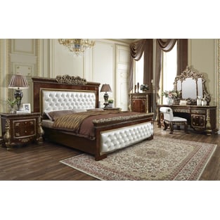 Buy Brown, Gold Homey Design  Bedroom 