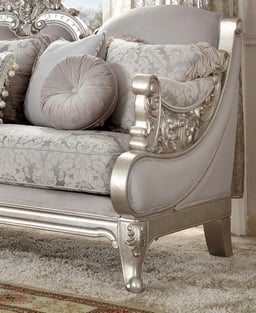 Order Silver, Metallic Homey Design  HD-2662-2PC Living Room now