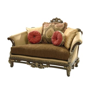 Brown, Golden Beige, Walnut Benneti Benetti's-Sicily-Loveseat Living Room interior