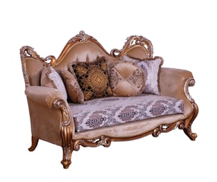 Buy Gold, Antique, Silver, Black European Furniture Living Room 