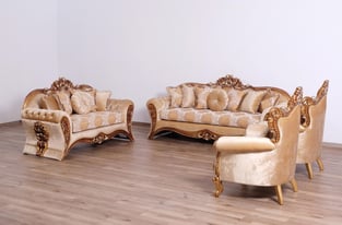 Order Beige, Gold European Furniture 42038-C Living Room now