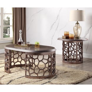 Accent Tables  Silver, Dark Gray Homey Design  photo