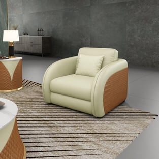 Beige, Cognac European Furniture EF-90881-Set-3 Living Room interior