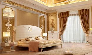 Bedroom  White, Cream Homey Design  photo