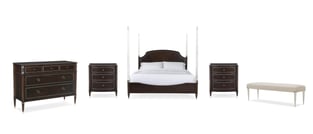 Dark Walnut Caracole CLA-420-106-Set-5 Bedroom interior