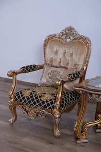 Order Gold, Sand, Black European Furniture 35552-C-Set-2 Living Room now