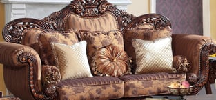 Burgundy, Caramel, Mocha, Gold, Coffee Homey Design  HD-66 Set-2 Living Room interior