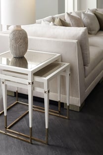 Accent Tables  Gold, Pearl White Caracole photo