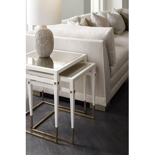 Accent Tables  Gold, Pearl White Caracole photo