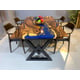 Epoxy River Dining Table European Furniture Blue Lagoon EVT0014-118-BLU-T