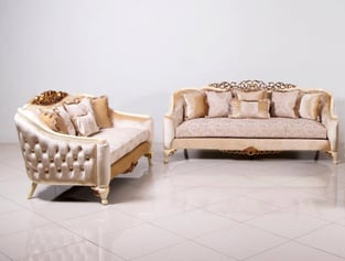 Buy Beige, Gold, Antique, Pearl European Furniture Living Room 