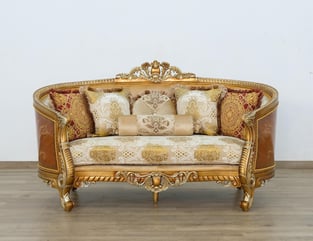 Living Room  Brown, Gold, Antique European Furniture photo