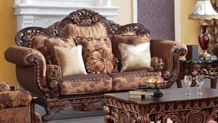 Living Room  Mocha, Golden Brown Homey Design  image