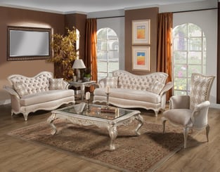 Buy Beige, Gold, Silver, Pearl Benneti Living Room 