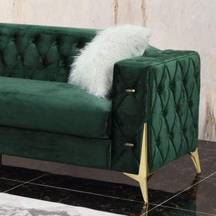 Living Room  Gold, Green Cosmos Furniture image