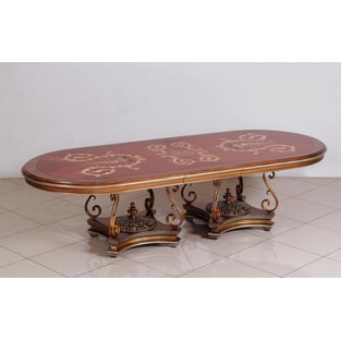 Order Bronze, Gold, Pearl, Ebony European Furniture 51955-DT-9PC Dining Room now