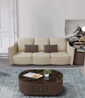 Taupe, Light Grey European Furniture EF-52550-Set-3 Living Room interior