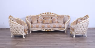 Order Beige, Gold European Furniture 45010-C Living Room now