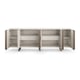 Almost White & Lucent Bronze Metallic EMPHASIS CREDENZA by Caracole 