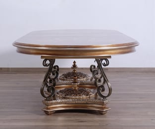 Bronze, Gold, Pearl, Ebony European Furniture 51955-DT-9PC-Gold Dining Room interior