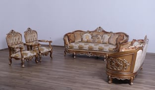 Buy Gold, Sand European Furniture Living Room 