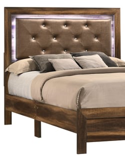 Espresso Cosmos Furniture YasmineBrown-EK-Set-3 Bedroom interior