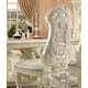 Luxury Glossy White Dining Chair Set 2 Pcs Traditional Homey Design HD-8089