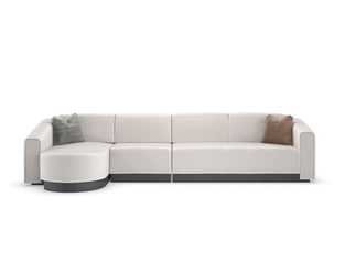 White Caracole LA MODA-3PC SECTIONAL-Set-2 Living Room interior