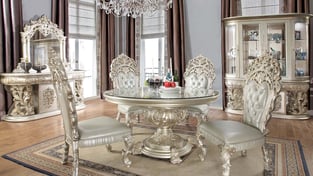 Dining Room  Silver, Metallic Homey Design  image