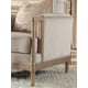 Champagne Finish Luxury Fabric Loveseat  Traditional Homey Design HD-625 