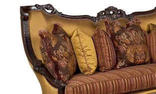 Order Gold, Dark Brown, Golden Brown Benneti Benetti's-Firenza-Dark Brown-Sofa-Set-3 Living Room now