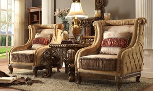 Living Room  Brown, Gold Homey Design  photo