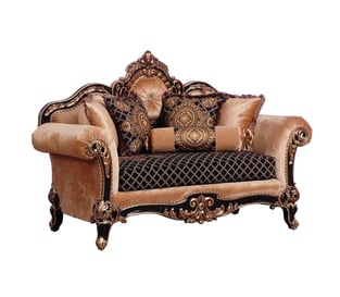 Buy Gold, Antique, Silver, Black European Furniture Living Room 