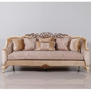 Beige, Gold, Antique, Pearl European Furniture 45350-Set-2 Living Room interior