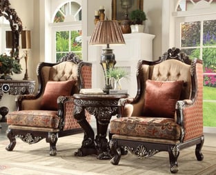 Mahogany Homey Design  HD-111-SEC-4PC Living Room interior