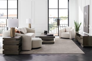 White Caracole LA MODA-3PC SECTIONAL-Set-2 Living Room interior