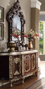 Buy now Silver, Cherry, Antique White Homey Design  HD-8017-DT-11PC