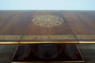 Dining Room  Gold, Red, Ebony European Furniture image