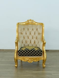 Buy now Mahogany, Beige, Gold, Antique, Black, Ebony European Furniture 68585-Set-4