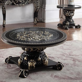 Accent Tables  Gold, Black Homey Design  photo