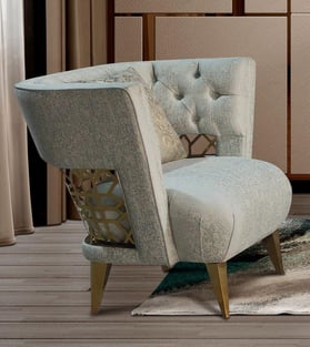 Buy Gold, Teal Cosmos Furniture Living Room 