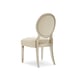 Ivory Performance Fabric Dinig Chair Set 2 Pcs MAY I JOIN YOU? by Caracole 