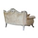 Luxury Antique Silver Wood Trim VALERIA Sofa Set 2 Pcs EUROPEAN FURNITURE Classic