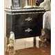Classic White Dark Brown Finish Queen Size Bedroom Set 4Pcs Homey Design HD-1208 