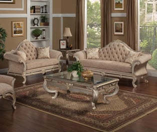 Living Room  Beige, Silver Benneti photo