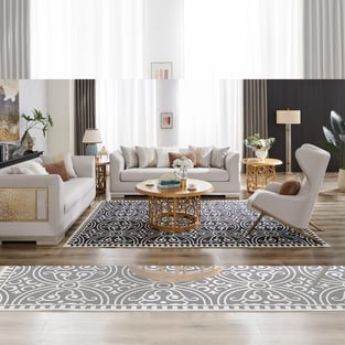 Buy Gold, Light Gray Homey Design  Living Room 