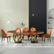 Thumbnail of Dining Room  Gold, Chocolate, Orange European Furniture image