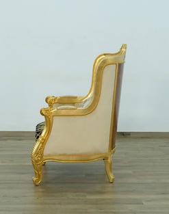 Order Mahogany, Beige, Gold, Antique, Black, Ebony European Furniture 68585-C Living Room now